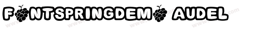 FONTSPRINGDEMO Audel字体转换